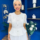 Catherine Lace & Tulle Occasion Dress Cream