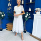 Catherine Lace & Tulle Occasion Dress Cream