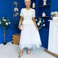 Catherine Lace & Tulle Occasion Dress Cream