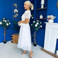 Catherine Lace & Tulle Occasion Dress Cream