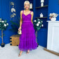 Rylan Layered Tulle Occasion Dress Violet