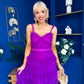 Rylan Layered Tulle Occasion Dress Violet