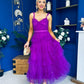 Rylan Layered Tulle Occasion Dress Violet