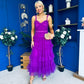 Rylan Layered Tulle Occasion Dress Violet