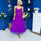 Rylan Layered Tulle Occasion Dress Violet