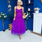 Rylan Layered Tulle Occasion Dress Violet