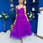 Rylan Layered Tulle Occasion Dress Violet