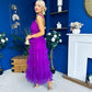 Rylan Layered Tulle Occasion Dress Violet