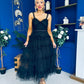 Rylan Layered Tulle Occasion Dress Black