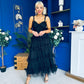 Rylan Layered Tulle Occasion Dress Black