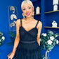 Rylan Layered Tulle Occasion Dress Black