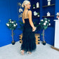 Rylan Layered Tulle Occasion Dress Black