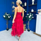 Rylan Layered Tulle Occasion Dress Ruby