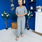 Scarlet Check Top & Trouser Set Coco