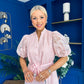 Destiny Short Sleeve Lace Shirt Dress Pink