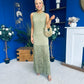 Nadine Tassel Detailed Midi Dress Khaki