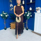 Nadine Tassel Detailed Midi Dress Coco