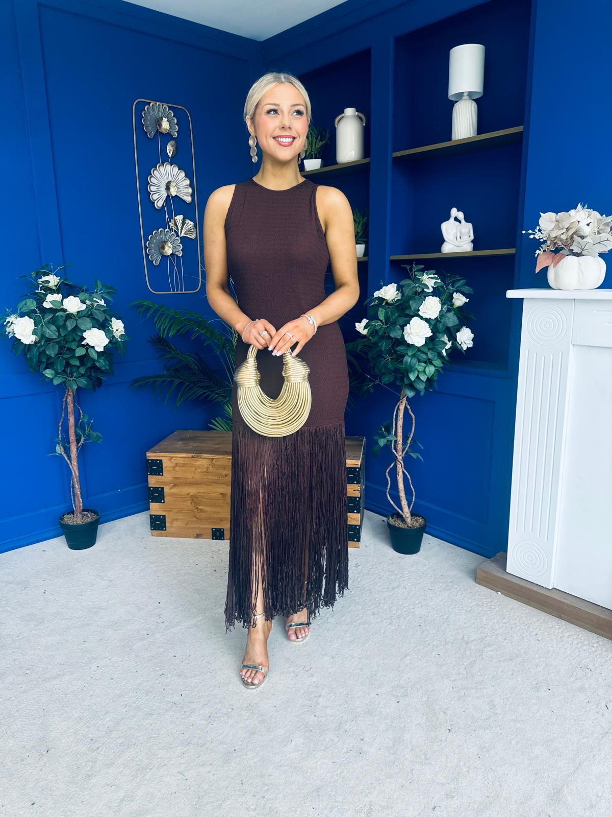 Nadine Tassel Detailed Midi Dress Coco