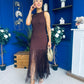 Nadine Tassel Detailed Midi Dress Coco