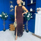 Nadine Tassel Detailed Midi Dress Coco