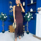 Nadine Tassel Detailed Midi Dress Coco