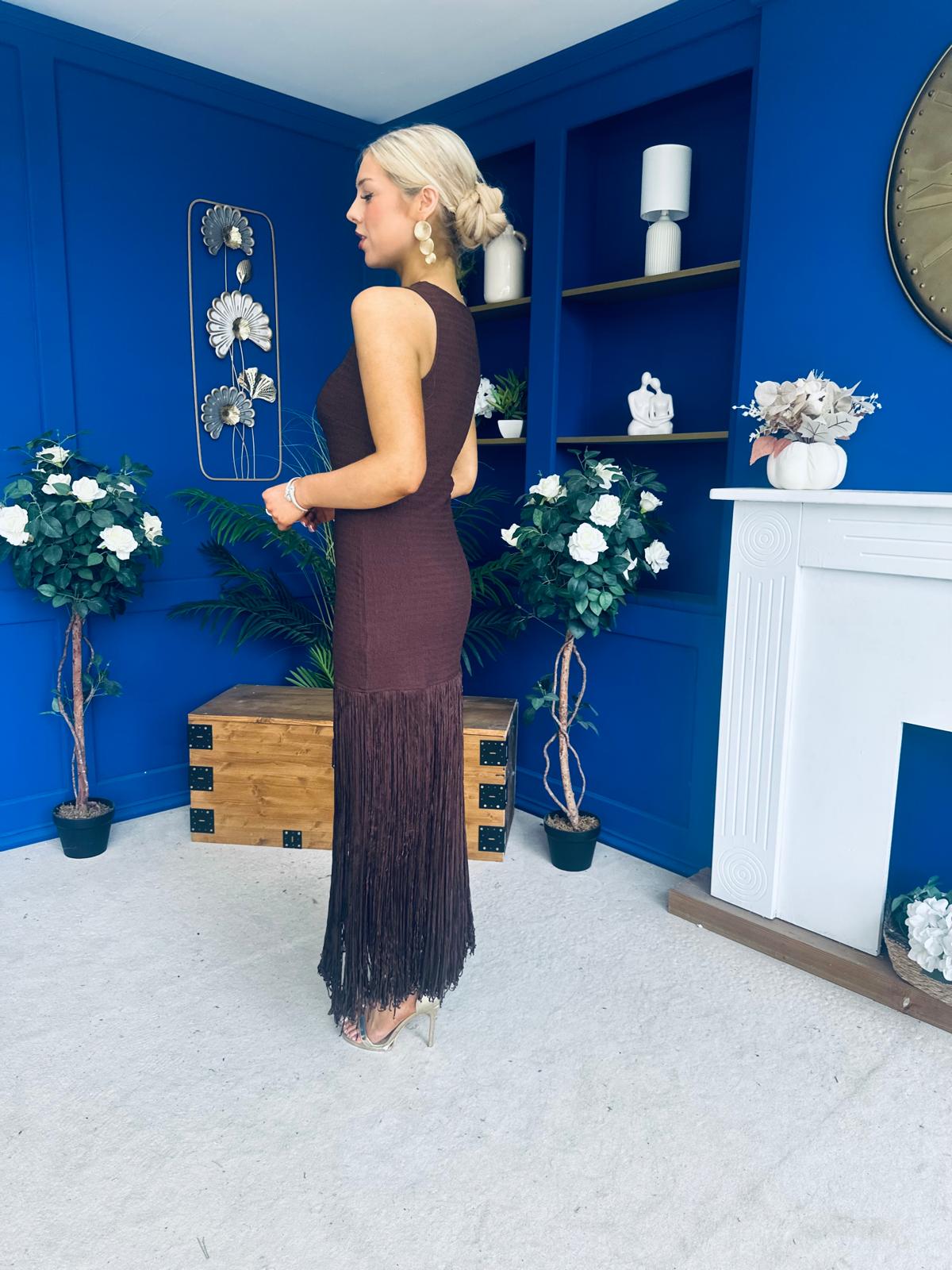 Nadine Tassel Detailed Midi Dress Coco