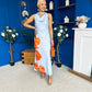 Capri Cowl Front Maxi Dress Blue
