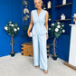 Luni Belted Waistcoat And Jo Trouser Set Blue