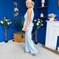 Luni Belted Waistcoat And Jo Trouser Set Blue