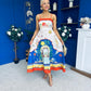 Bobbi Detailed Midi Dress Tropical Print