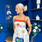 Bobbi Detailed Midi Dress Tropical Print