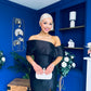 Dana One Shoulder Occasion Dress Black