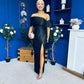Dana One Shoulder Occasion Dress Black