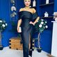 Dana One Shoulder Occasion Dress Black
