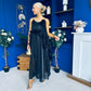 Frida Drap Detail Occasion Dress Black