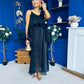 Frida Drap Detail Occasion Dress Black