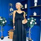 Frida Drap Detail Occasion Dress Black