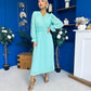 Casey Pleated Occasion Midi Dress Pastel Green