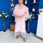 Zeena Layered Detail Occasion Pink