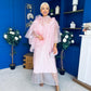 Zeena Layered Detail Occasion Pink