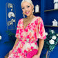 Julia Cape Detailed Midi Dress Floral Primrose
