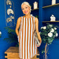 Lysa Striped Mini Shift Dress Coco Blue