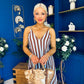 Bobi Striped Maxi Dress Dress Coco Blue
