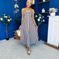 Bobi Striped Maxi Dress Dress Coco Blue
