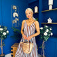 Bobi Striped Maxi Dress Dress Coco Blue