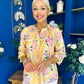 Pepa Detailed Blouse Floral Yellow