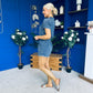 Riley Short Sleeve Denim Playsuit Navy