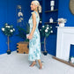 Beverly Floral Tie Shoulder Midi Dress Green