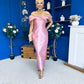 Henrietta Bandeau Occasion Dress Blush