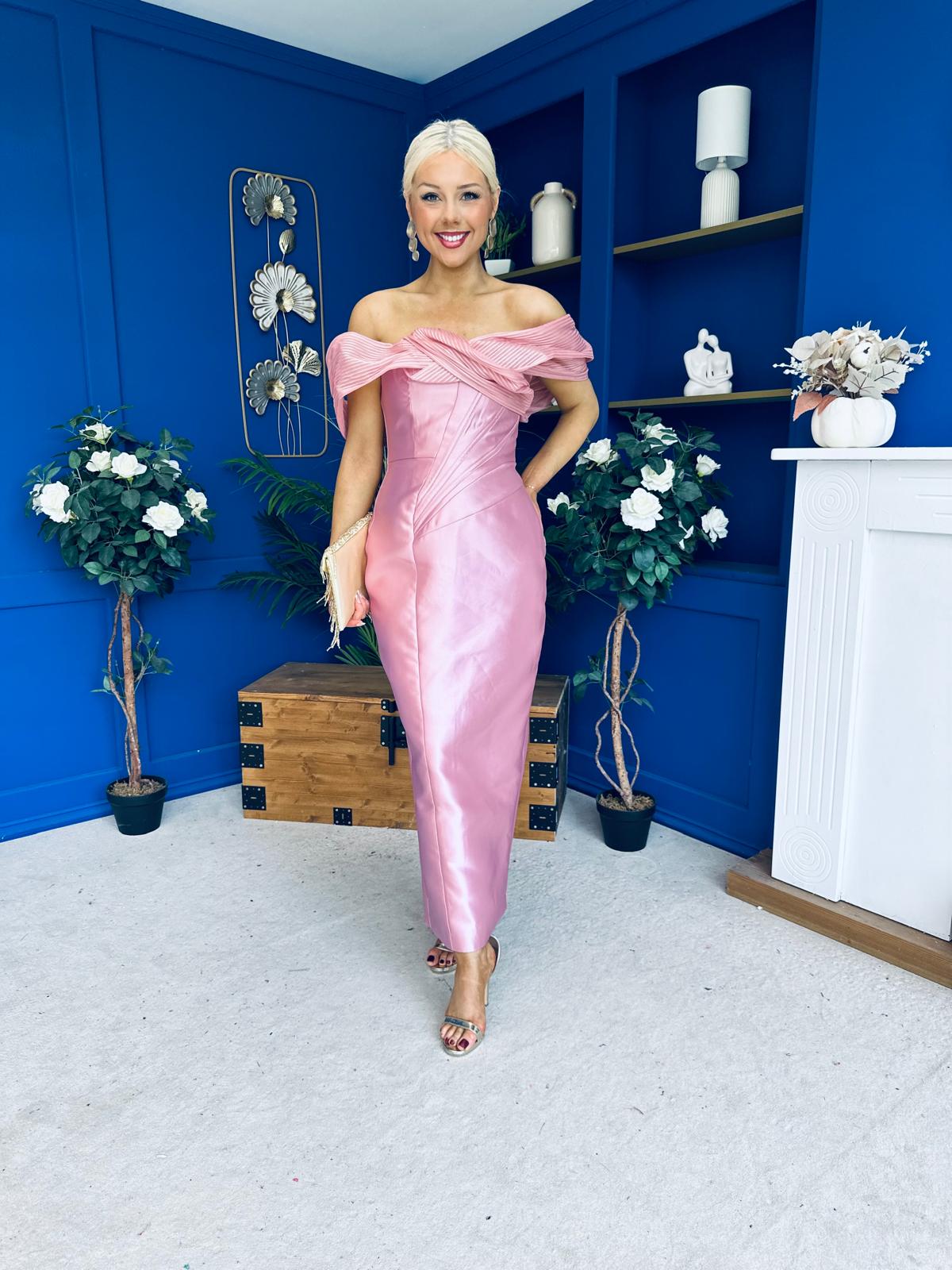 Henrietta Bandeau Occasion Dress Blush